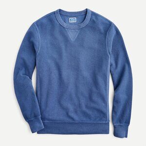 NWT J. Crew Blue Reverse French Terry Crewneck Sweatshirt (Size M)